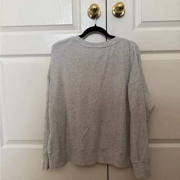 Lou & Grey Waffle Henley Sweatshirt - Picture 2 of 2